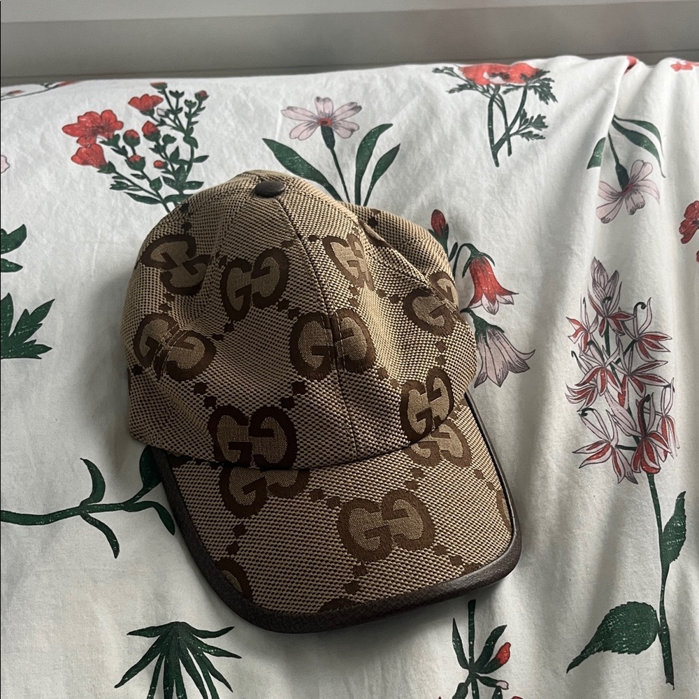 Gucci Tan Monogram Cap